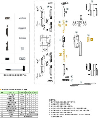 内平开双向锁系统(窗)_广东合和建筑五金制品_配套材料_我要幕墙网51mqw.com商城_中国幕墙网旗下购物网站